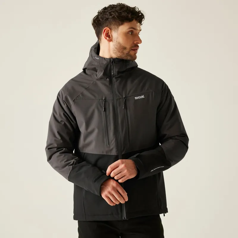 Regatta Men's Highton Stretch Padded Jacket in Ash/Black-3