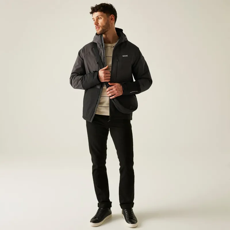 Regatta Men's Highton Stretch Padded Jacket in Ash/Black-5