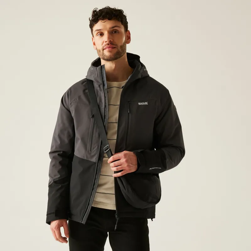 Regatta Men's Highton Stretch Padded Jacket in Ash/Black-8