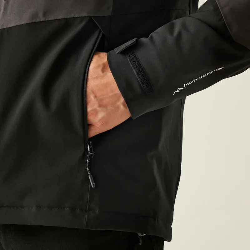 Regatta Men's Highton Stretch Padded Jacket in Ash/Black-9