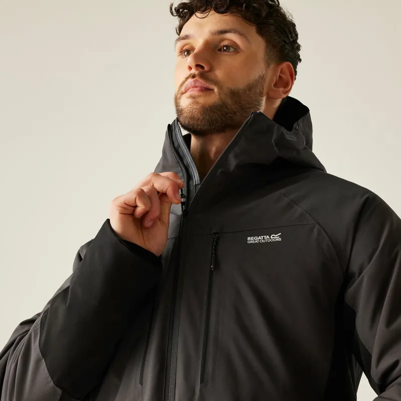 Regatta Men's Highton Stretch Padded Jacket in Ash/Black-10