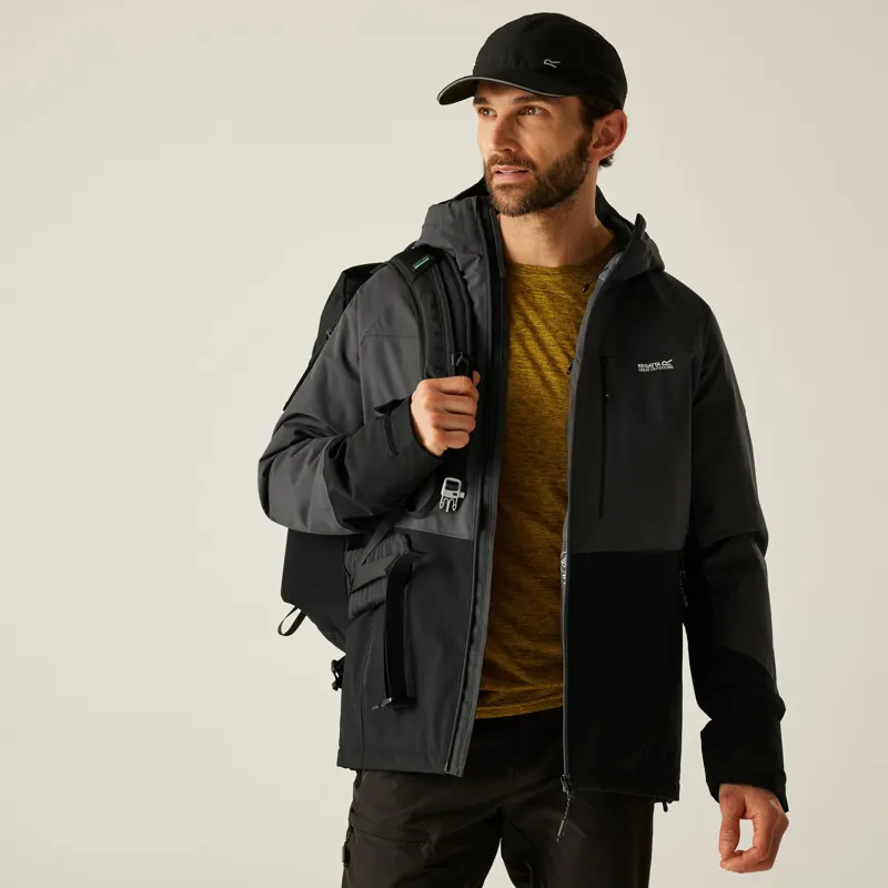 Regatta Men's Highton Stretch Padded Jacket in Ash/Black-11