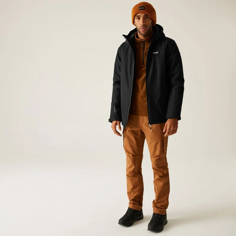 Regatta Men's Thornridge Waterproof Insulated Jacket in Black-5