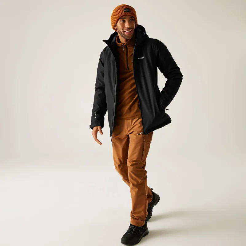 Regatta Men's Thornridge Waterproof Insulated Jacket in Black-8