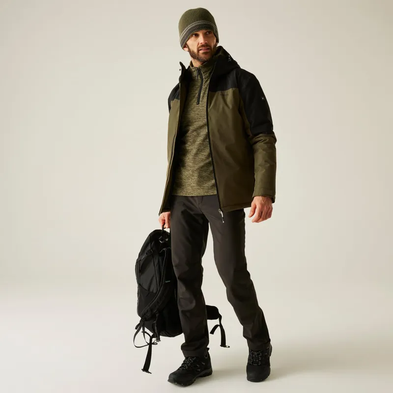 Regatta Men's Thornridge Waterproof Insulated Jacket in Olive Night/Black-9