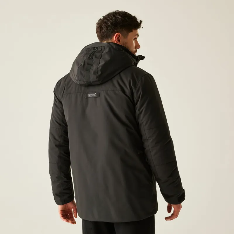 Regatta Men's Marron Waterproof Insulated Jacket in Black-4