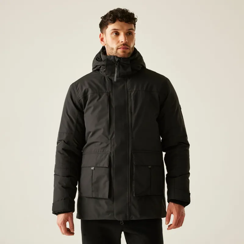 Regatta Men's Marron Waterproof Insulated Jacket in Black-3
