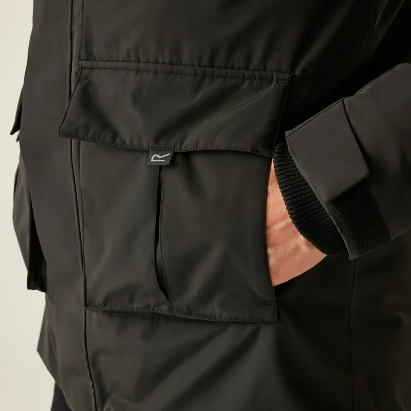Regatta Men's Marron Waterproof Insulated Jacket in Black-8
