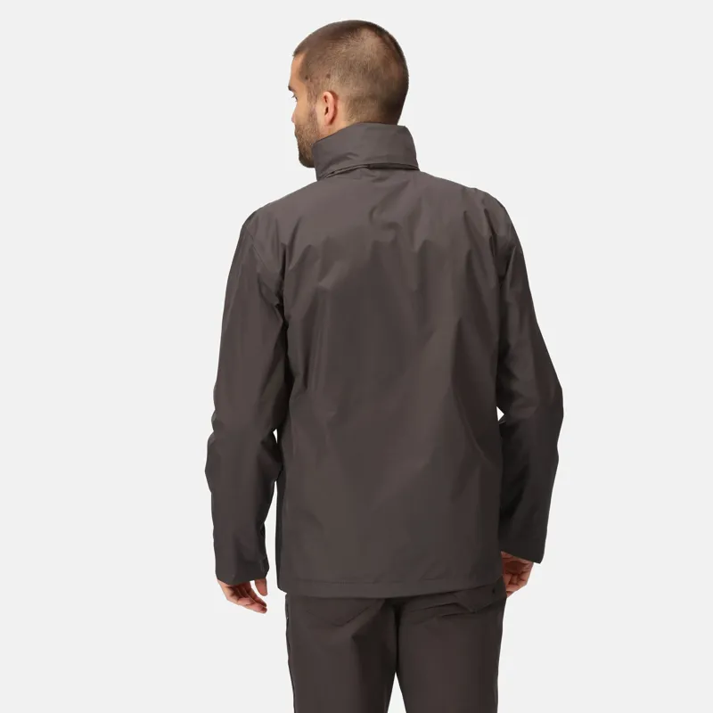 Regatta Men's Matt Waterproof Jacket in Ash Black-3