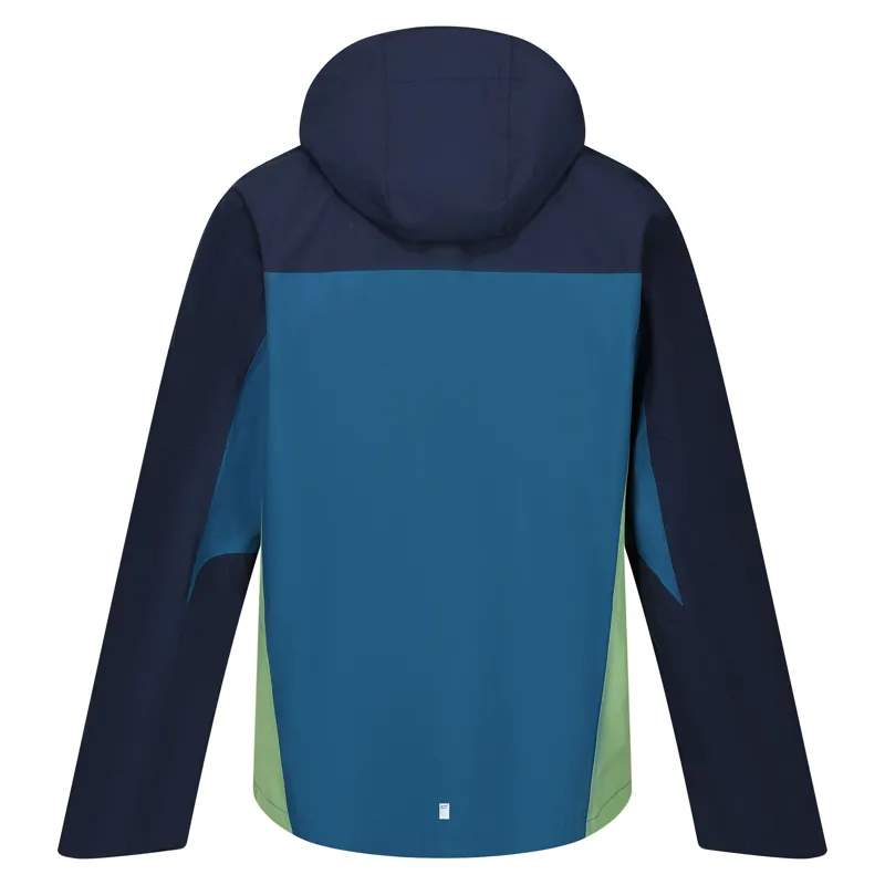 Regatta Men's Birchdale Waterproof Jacket in Moroccan Blue/Navy/Piquant Green-1