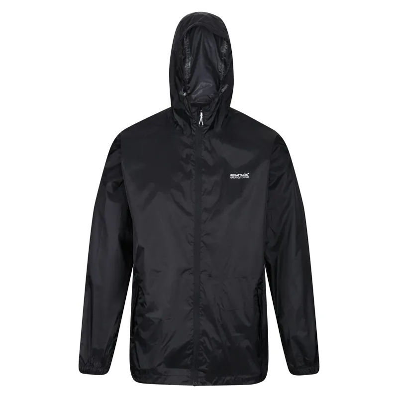 Regatta Men's Pack It III Waterproof Jacket in Black