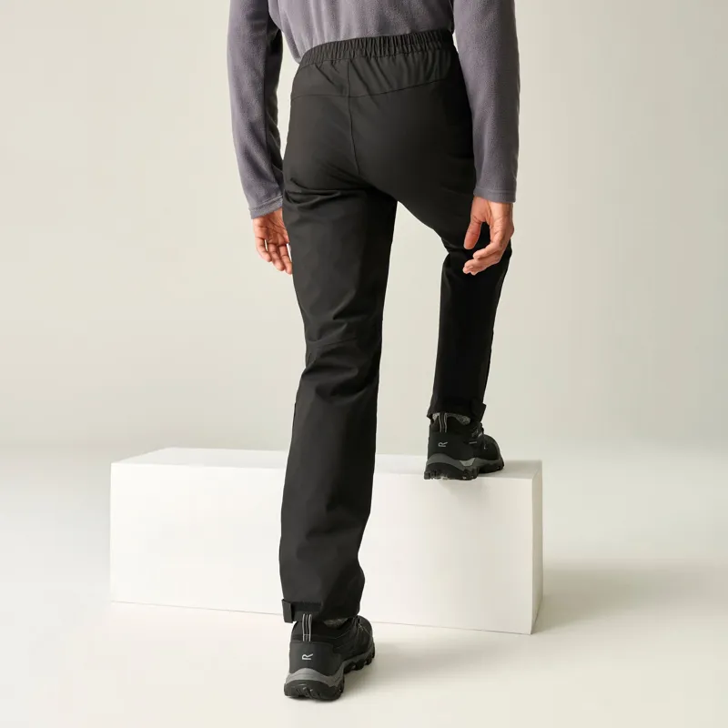 Regatta Men's Highton Waterproof Overtrousers in Black-6
