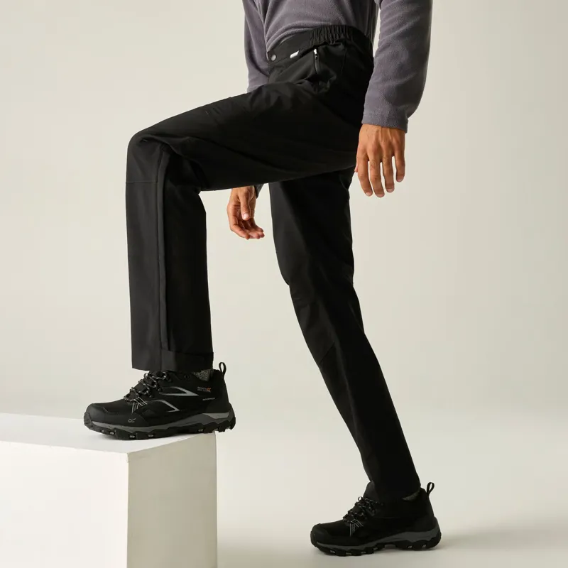 Regatta Men's Highton Waterproof Overtrousers in Black-5