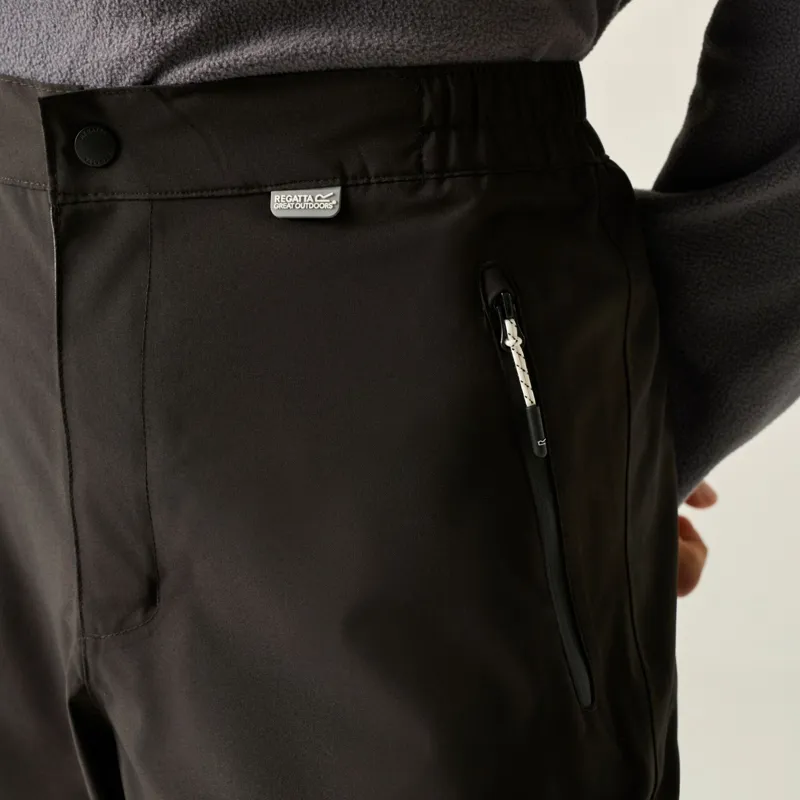 Regatta Men's Highton Waterproof Overtrousers in Black-7