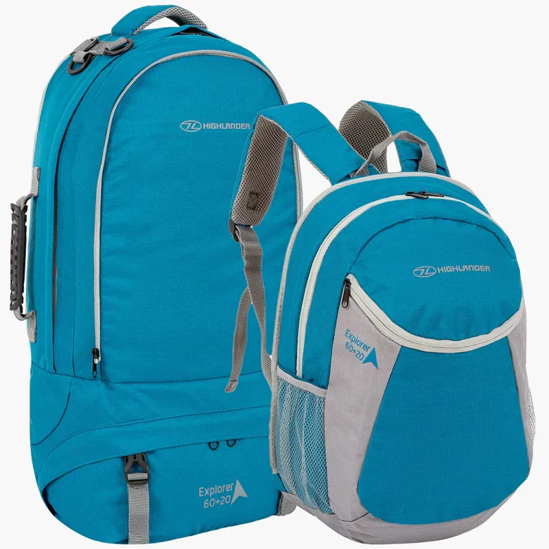 Highlander X-plorer Ruckase 60+20L in Teal -3