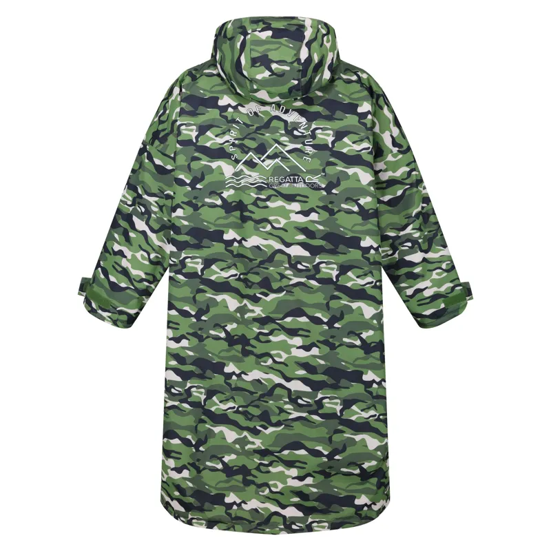 Regatta Adult Waterproof Changing Robe in Cactus Camouflage-1