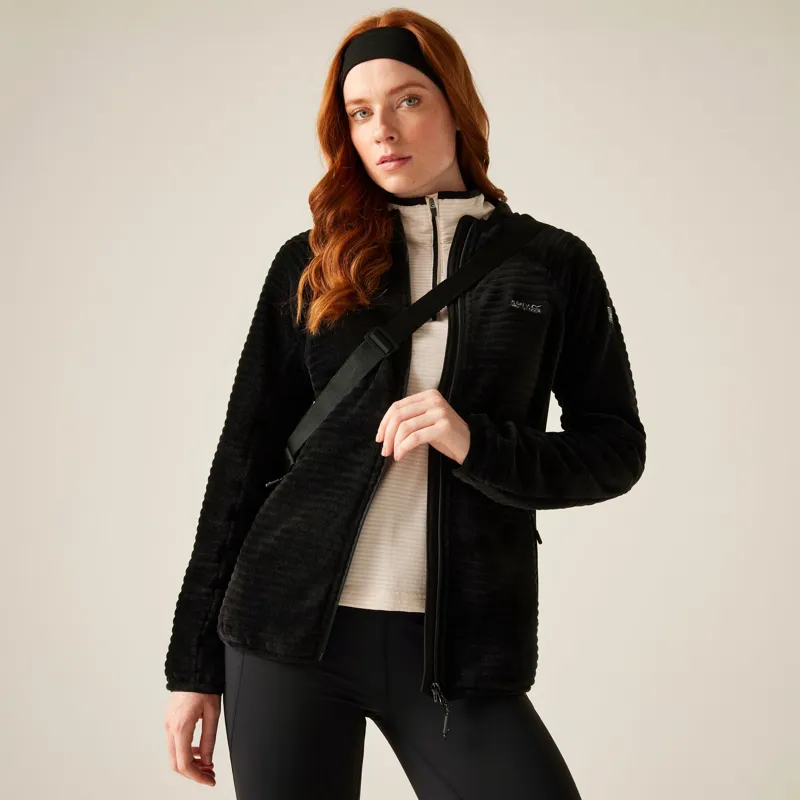 Regatta Women's Endra Hooded Fleece in Black-2