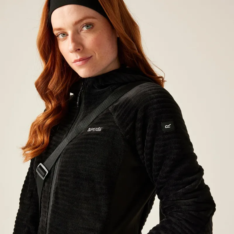 Regatta Women's Endra Hooded Fleece in Black-5