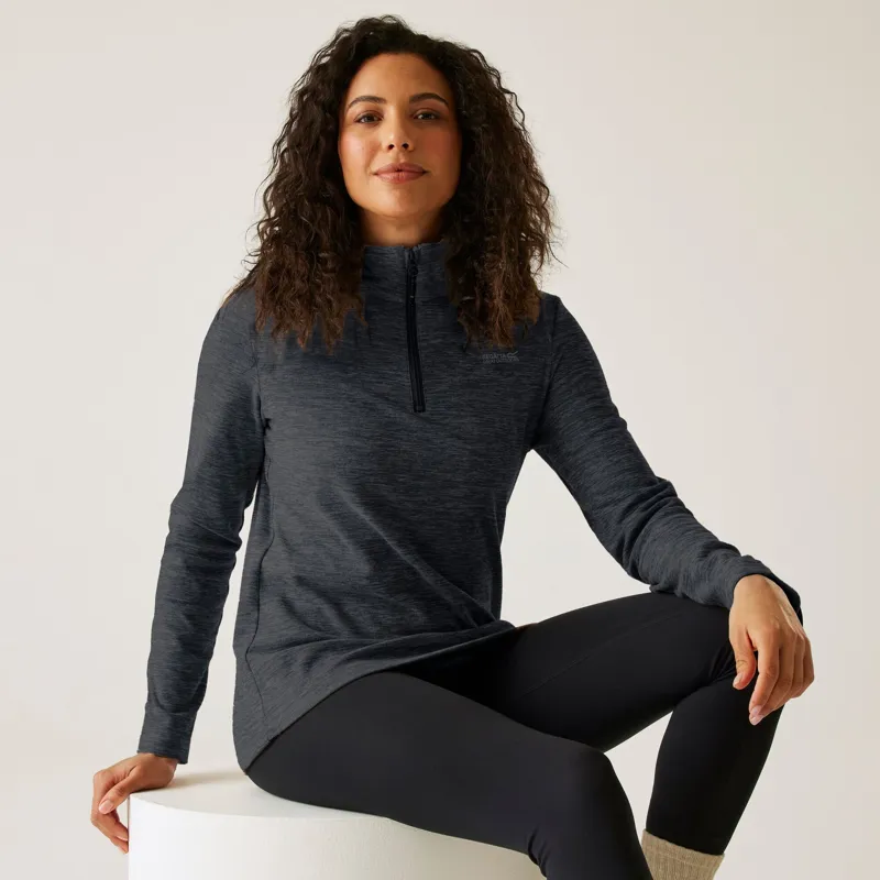 Regatta Women's Sweethart Marl Half-Zip Fleece in Seal Grey-4