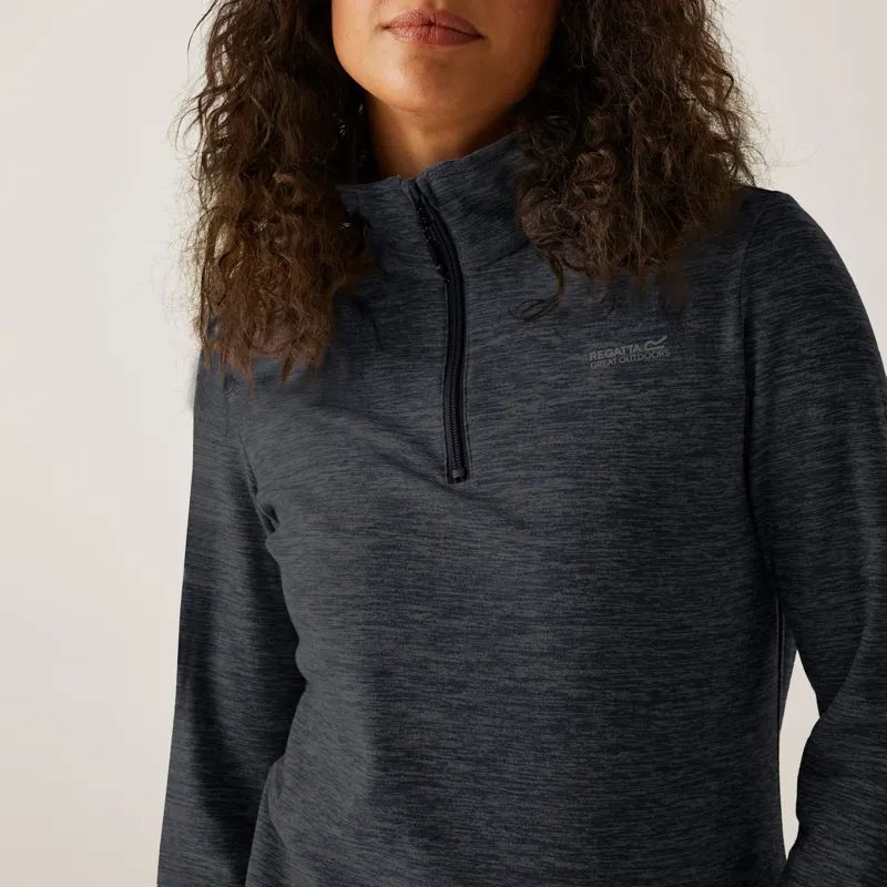 Regatta Women's Sweethart Marl Half-Zip Fleece in Seal Grey-5