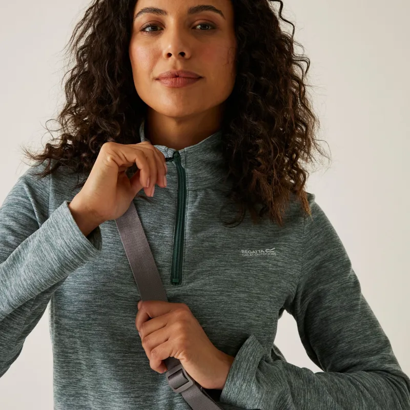 Regatta Women's Sweethart Marl Half-Zip Fleece in Moroccan Blue-3
