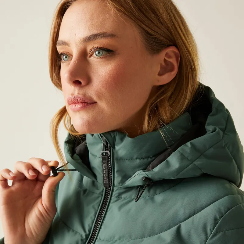 Regatta Women's Andria Padded Jacket in Spruce Green-11