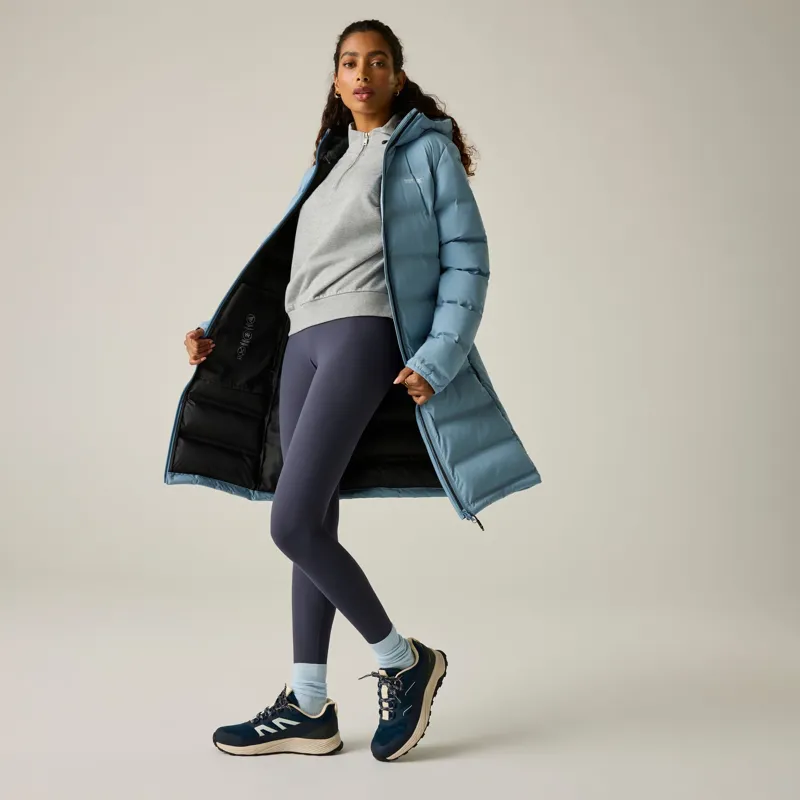 Regatta Women's Altoro Long Length Thermal Jacket in Dusky Blue-4