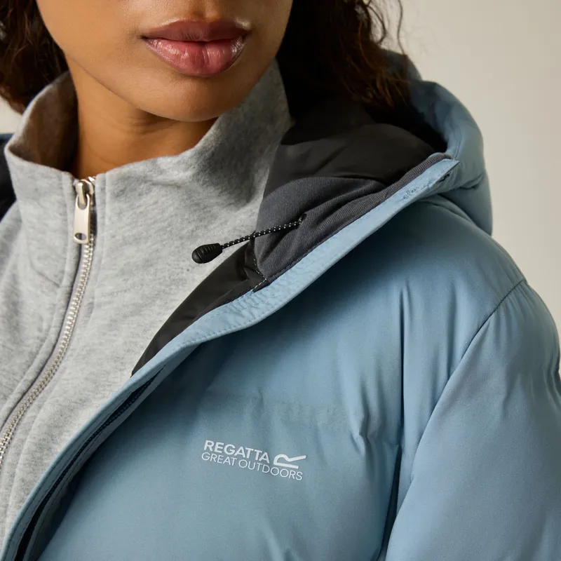Regatta Women's Altoro Long Length Thermal Jacket in Dusky Blue-10
