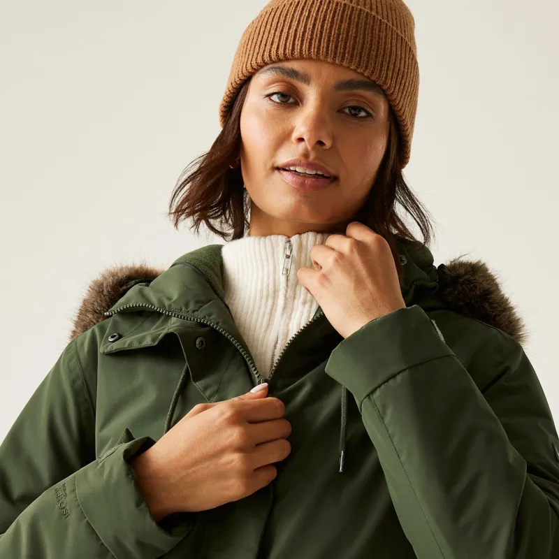 Regatta Women's Sabinka Waterproof Insulated Jacket in Dark Khaki-8