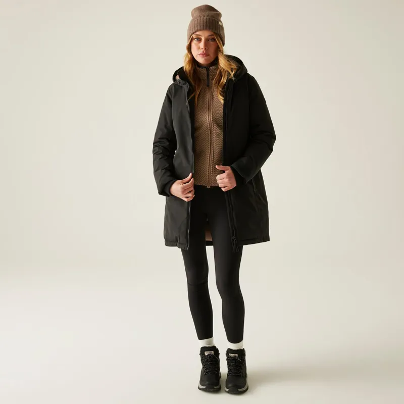 Regatta Women's Marron Waterproof Insulated Jacket in Black/Mocha-5
