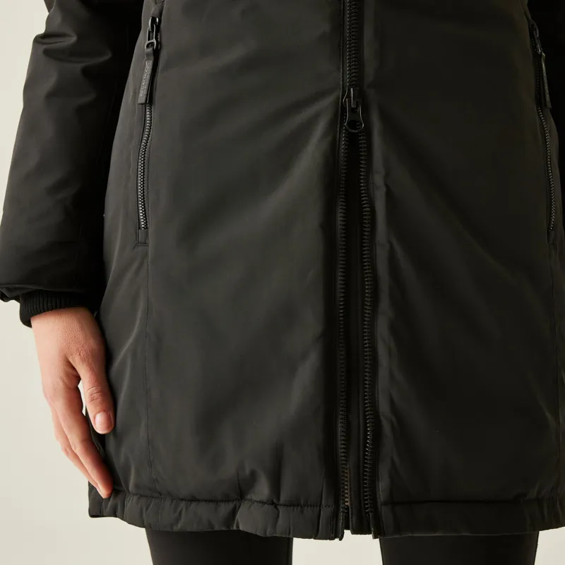 Regatta Women's Marron Waterproof Insulated Jacket in Black/Mocha-10