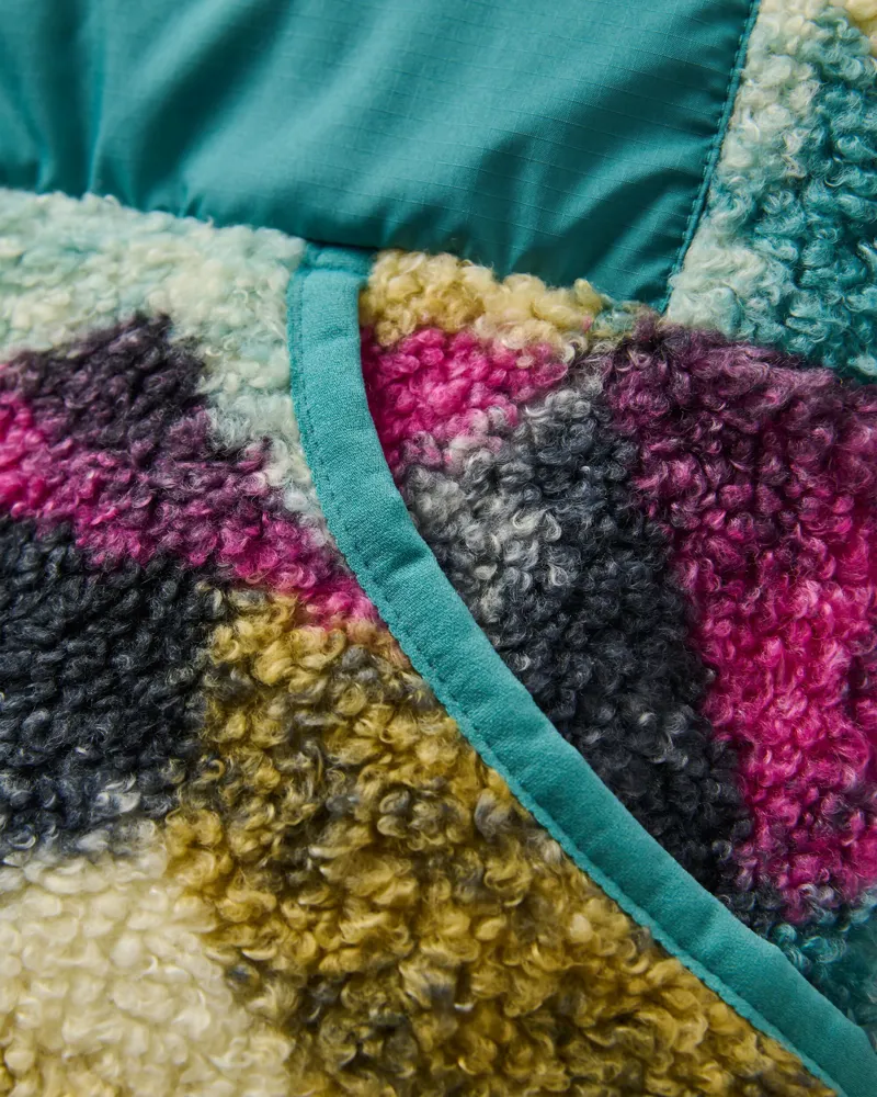 Passenger Women's Ravi Recycled Sherpa Fleece in Mosaic Mountain Charcoal-6