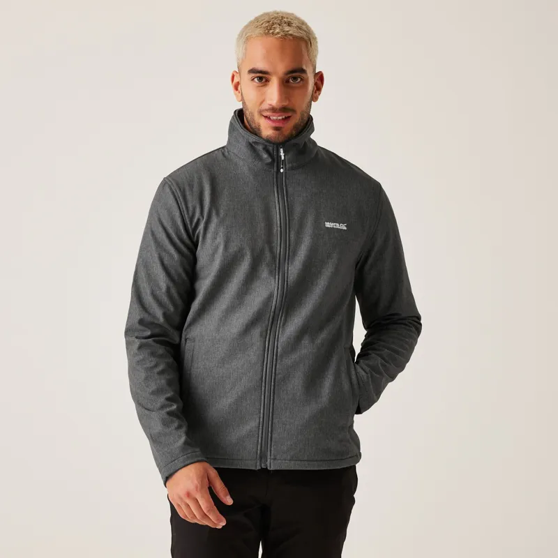 Regatta Men's Cera V Softshell Jacket in Seal Grey Marl-3