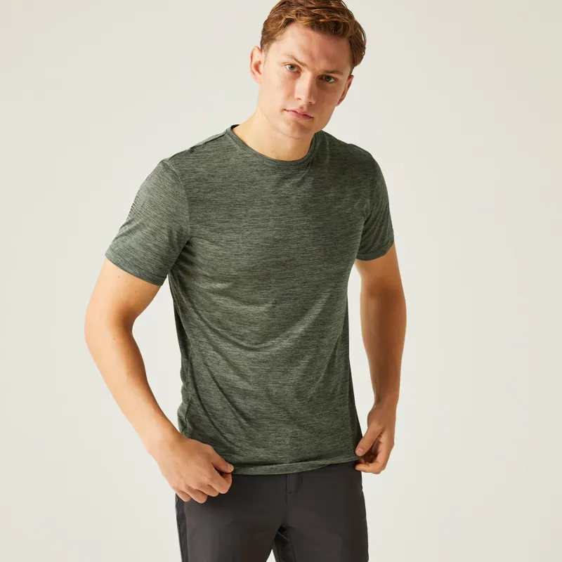 Regatta Men's Fingal Edition Marl T-Shirt in Agave Green-3