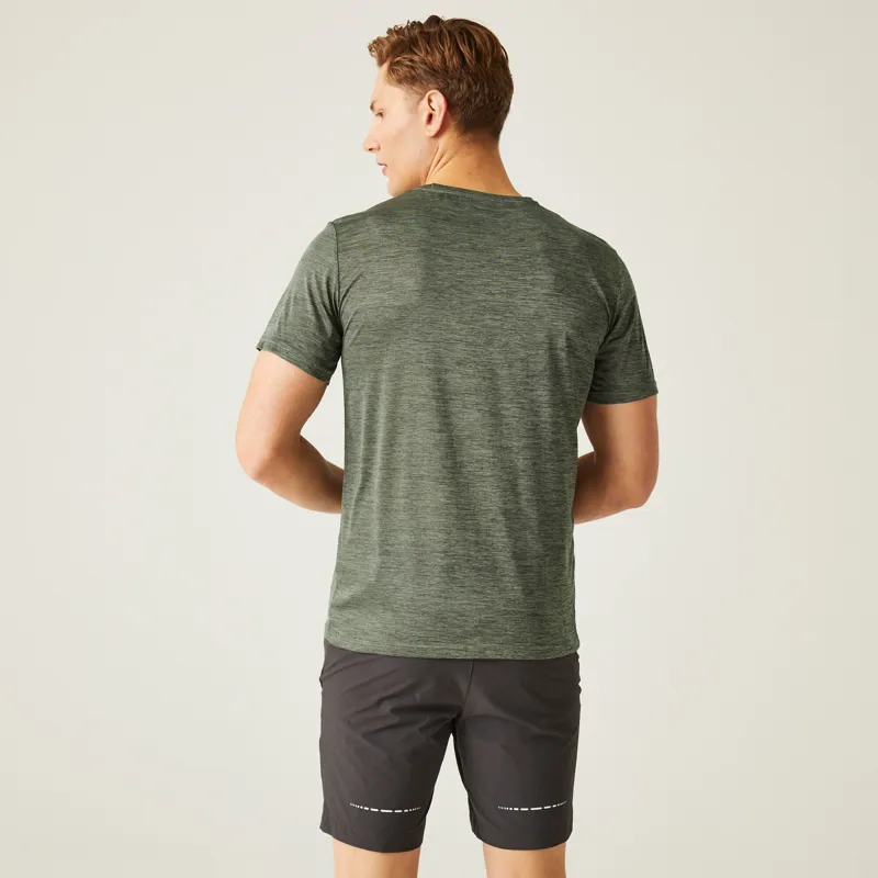 Regatta Men's Fingal Edition Marl T-Shirt in Agave Green-4