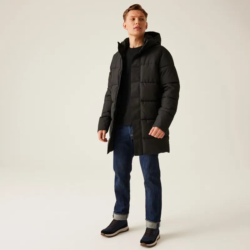 Regatta Men's Hayleyn Padded Jacket in Black-5