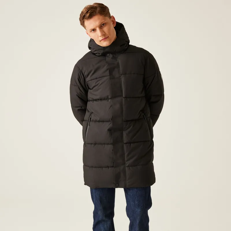 Regatta Men's Hayleyn Padded Jacket in Black-3
