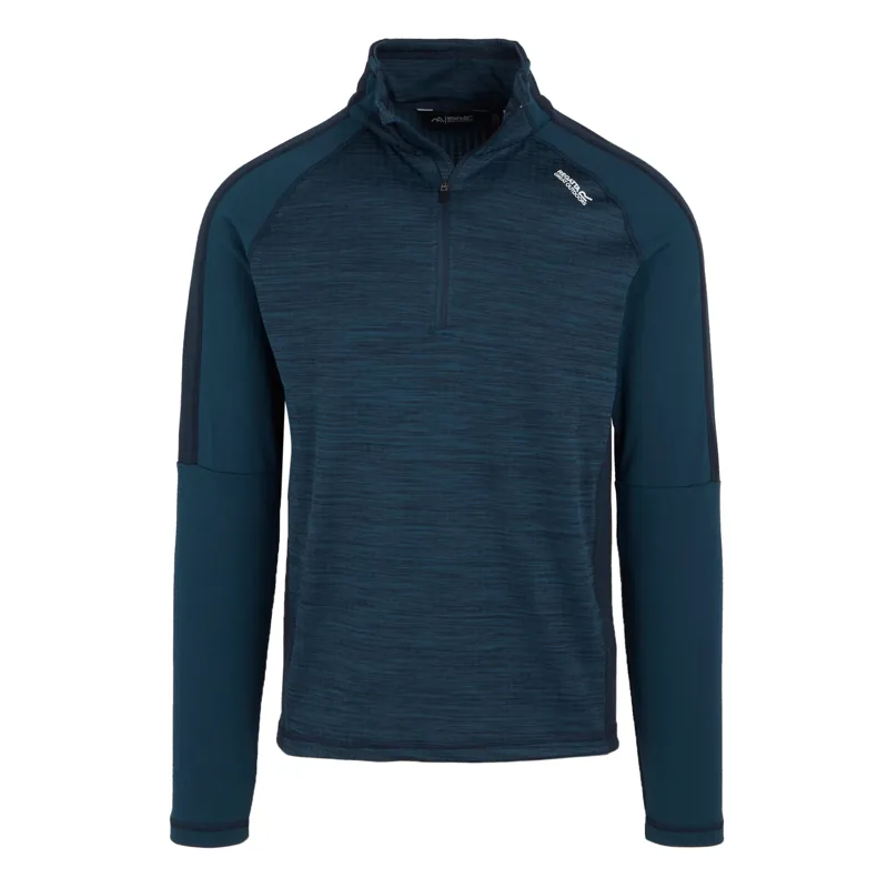 Regatta Men's Hepley Half Zip Lightweight Fleece in Moonlight Denim/Navy