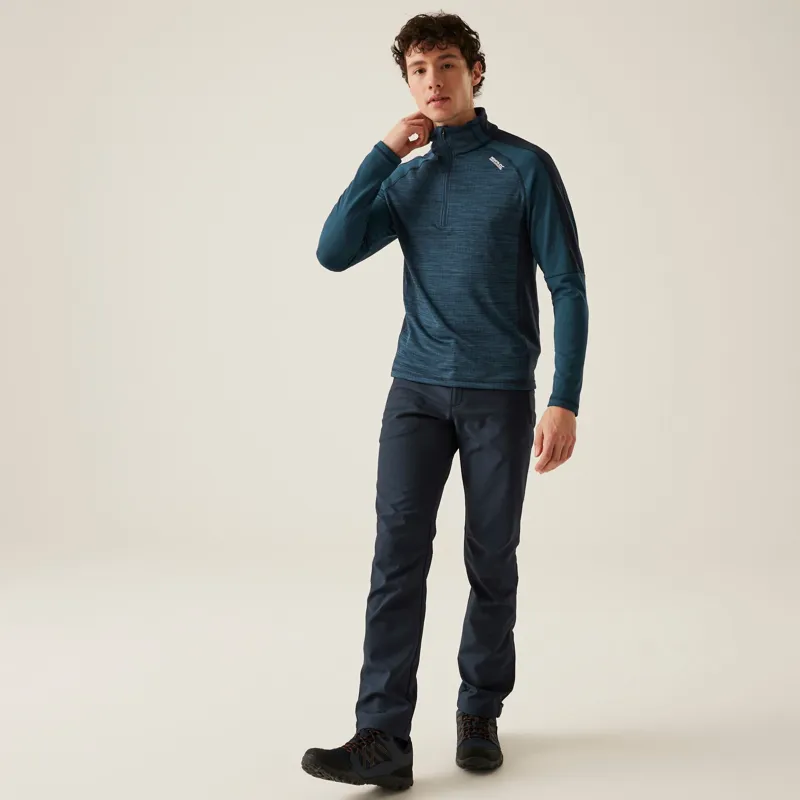 Regatta Men's Hepley Half Zip Lightweight Fleece in Moonlight Denim/Navy-6