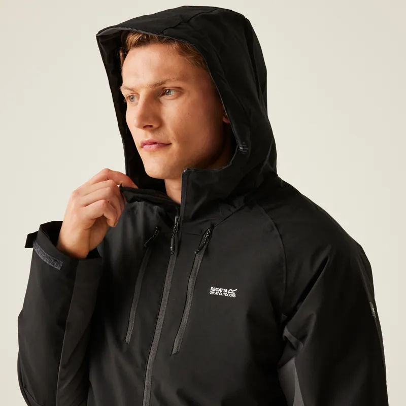 Regatta Men's Highton Stretch Padded Jacket III in Black Ash-9