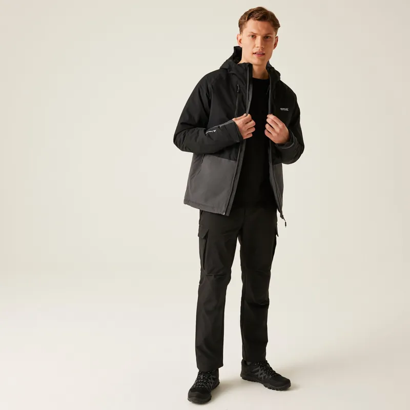 Regatta Men's Highton Stretch Padded Jacket III in Black Ash-5
