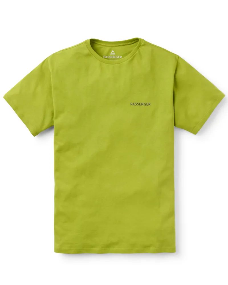 Passenger Men's Roamer Men's Recycled Cotton T-Shirt in Tea Green