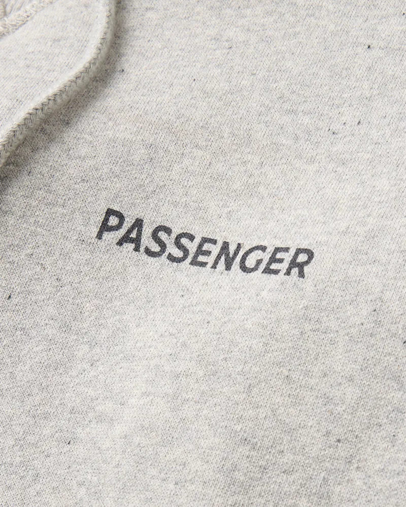 Passenger Men's Roamer Recycled Cotton Hoodie in Grey Marl-8