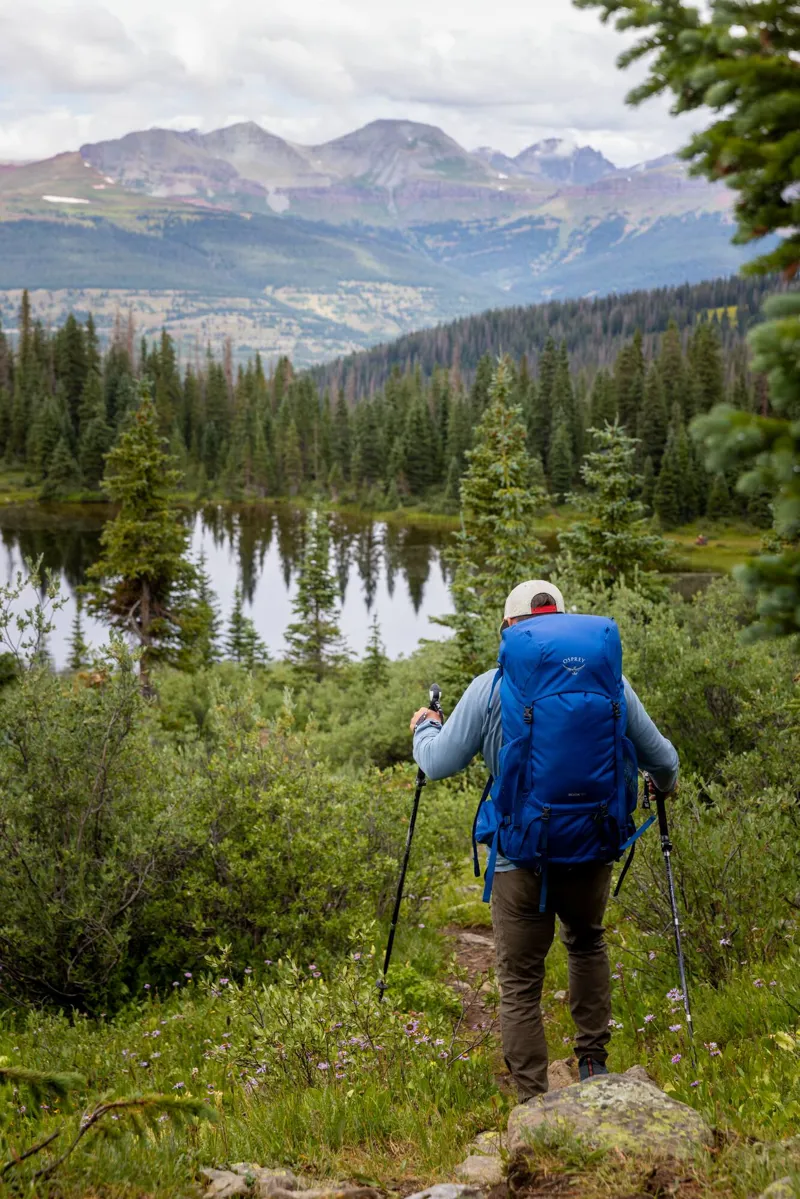 Osprey Rook 50 in Astology Blue/Blue Flame -10