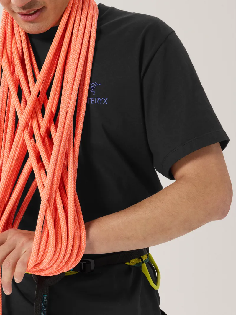 Arc'teryx Men's Kragg Cotton Bird Tee in Black/Electra-5