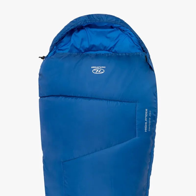 Highlander Sleepline 250 Mummy Sleeping Bag in Denim Blue-1