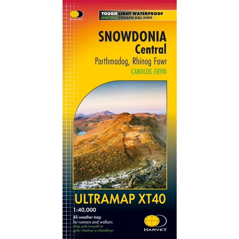 Harvey Maps Ultramap Snowdonia Central: Porthmadog - Rhinog Fawr