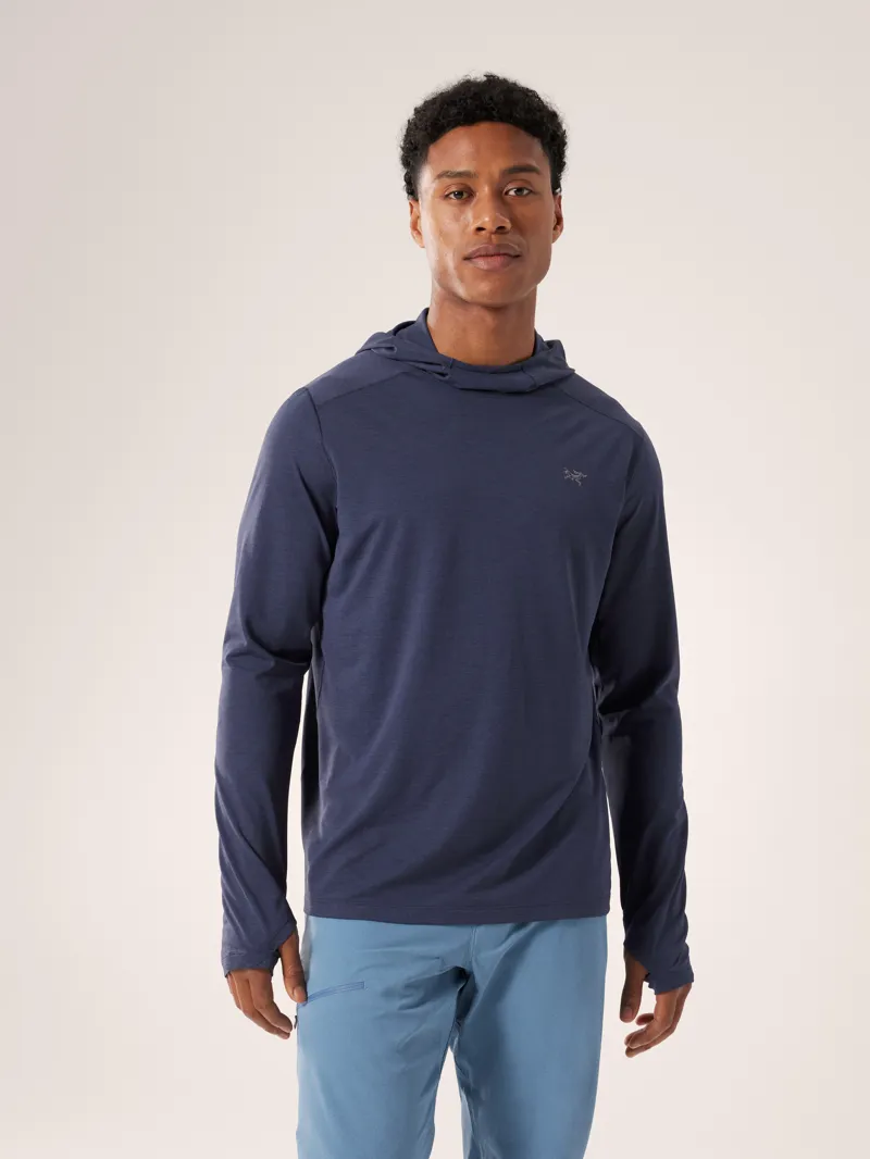 Arc'teryx Men's Cormac Hoody in Black Sapphire Heather-1