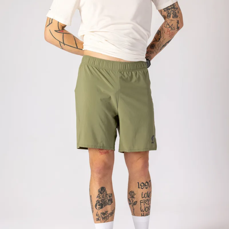 Scott Men's Endurance LT Shorts in Hay Green-2