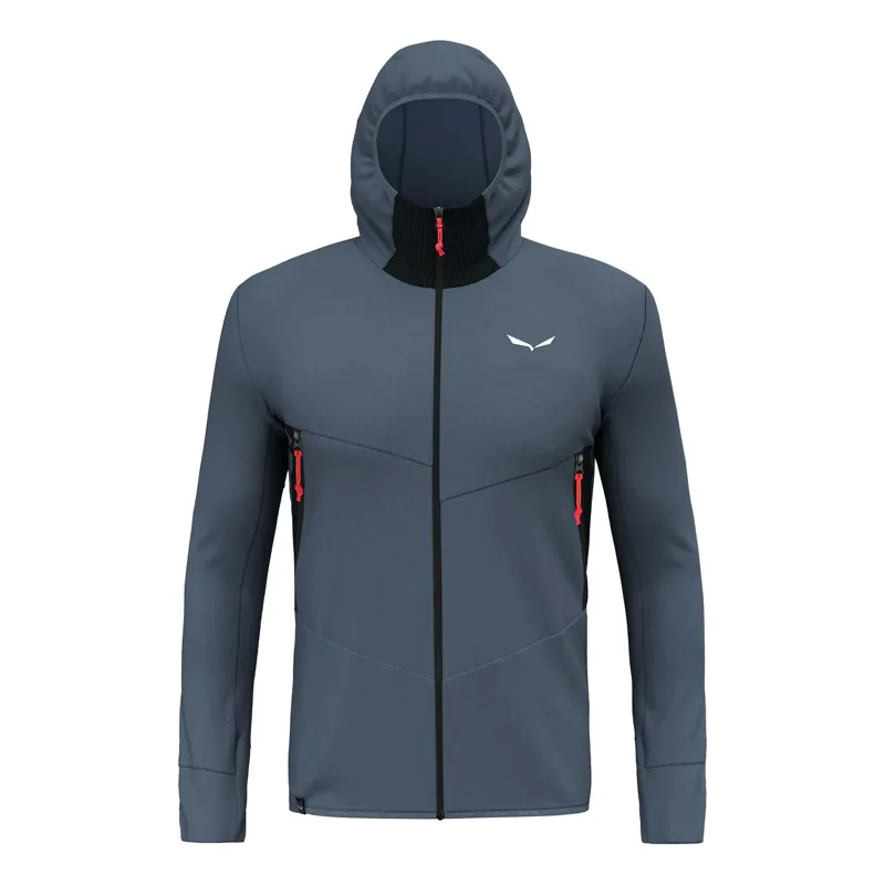 Salewa Men's Lavaredo Hemp Hooded Jacket in Java Blue